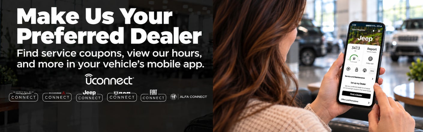 uconnect® make us your preferred dealer | Dick's Chrysler Dodge Jeep Ram of Wilsonville in Wilsonville OR