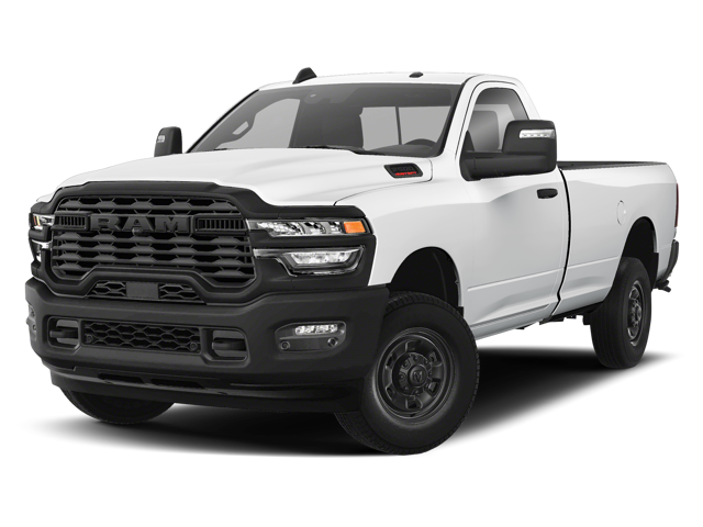 White Ram 2500 pickup truck shown from a front three-quarter view
