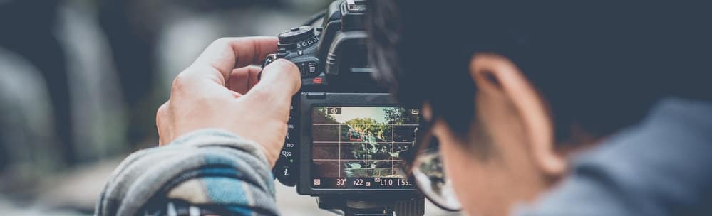 Photographer taking a picture