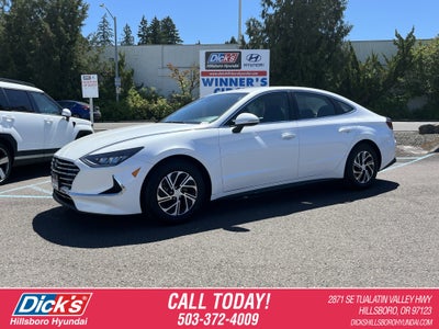 2021 Hyundai Sonata Hybrid Blue