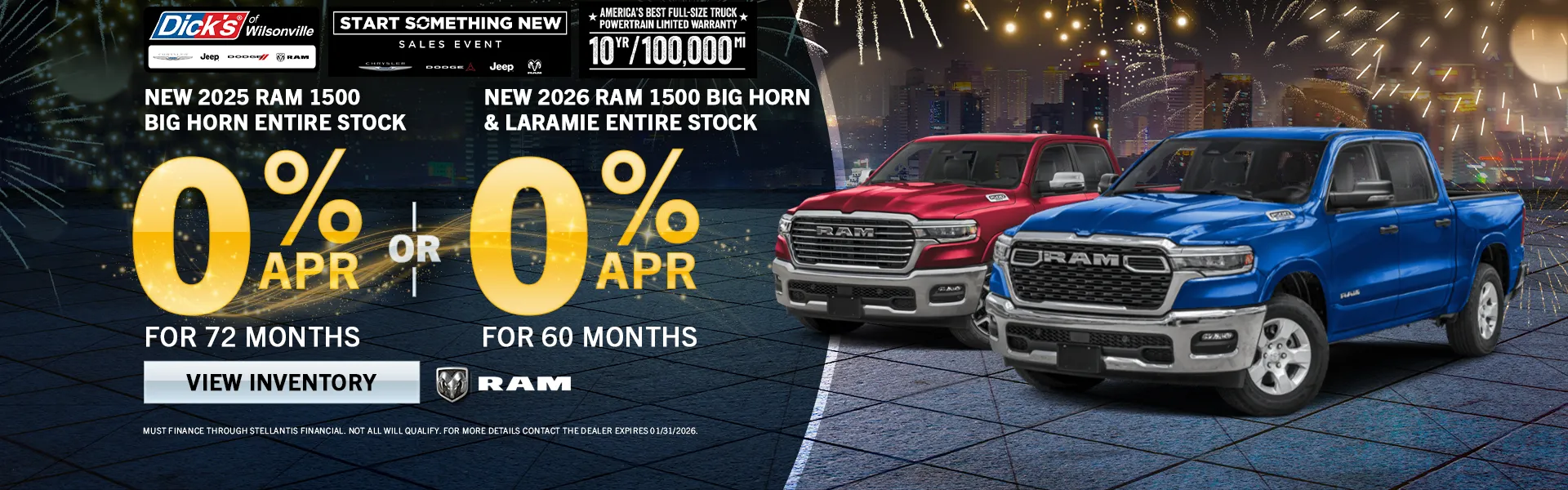New RAM 1500 Specials