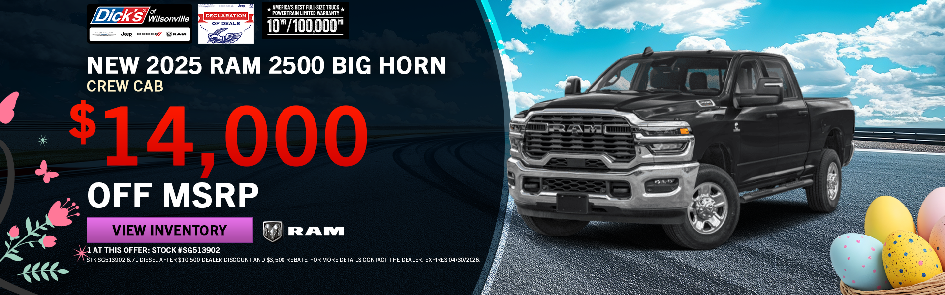 2025 RAM Big Horn Lease Special