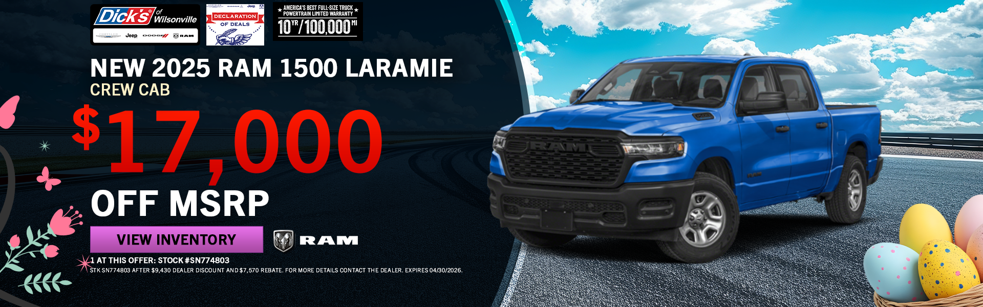 2025 RAM Laramie Lease Special