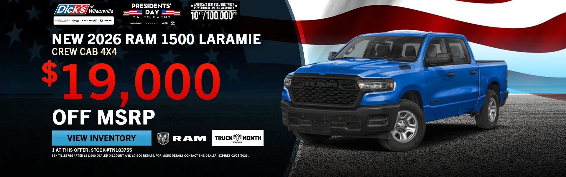 New 2026 RAM 1500 Laramie Special